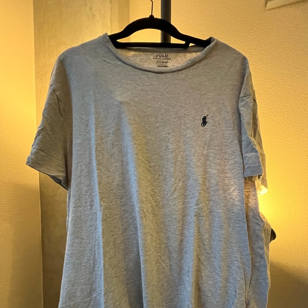 Polo Large Short Sleeves Tshirt Grey